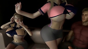 Two Clothed Girls On A Sofa: #1 And #2